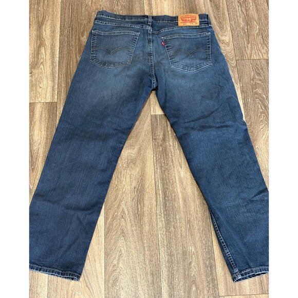Levi's 559 Jeans Men's 36X30 Dark Wash Blue Relaxed Straight Fit Denim 5 Pocket - Picture 7 of 9